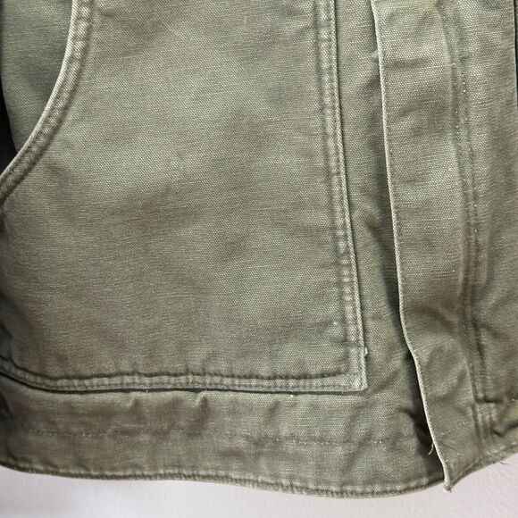 Vtg Carhartt J164 LOV Sherpa Lined Jacket Size 2XL Green Light Olive Rare Chore - Picture 9 of 13